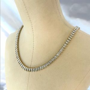Baguette Diamond Tennis Necklace (Cubic Zirconia)